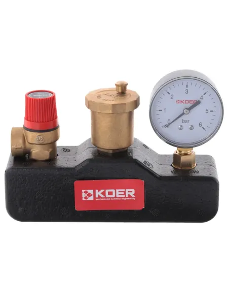 Группа безопасности котла Koer KR.105PT 1 дюйм, в термоизоляционном кожухе