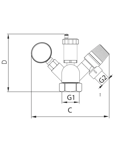 Група безпеки котла Europroduct EP.2010 – 1 дюйм