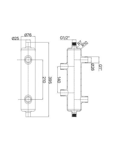 Гідрострілка Koer KR.S1031 2/2 НР 1 дюйм