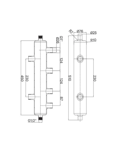 Гідрострілка Koer KR.S1032 4/2 НР 1 дюйм