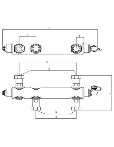 Гідрострілка Koer KR.S1033 2/2 НР 1 1/4 дюйма