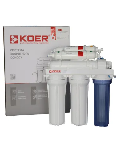 Фильтр обратного осмоса Koer KV-92 6 степеней очистки, с минерализатором