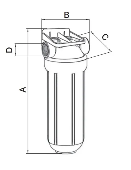 Фільтр-колба Europroduct EPV-20-1/2 дюйми для холодної води