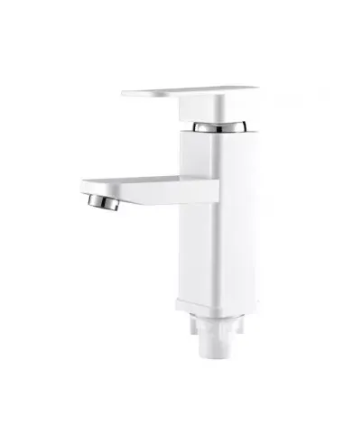 Смеситель для умывальника SLAT SLT-B001W белый, пластик