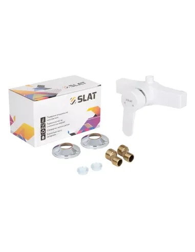 Смеситель для душа SLAT SLT-C003W, однорычажный, без излива