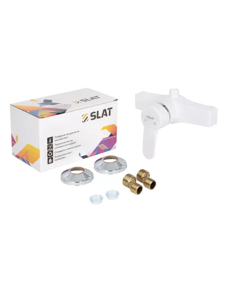 Смеситель для душа SLAT SLT-C003W, однорычажный, без излива