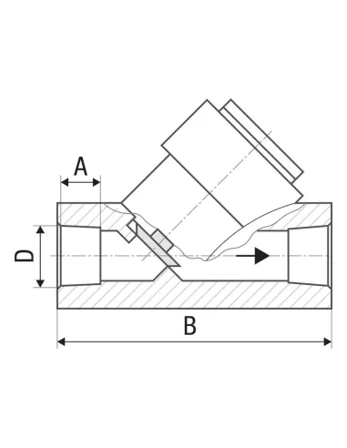 Обратный клапан ITAL PP-r 1003186 20 мм, пластик