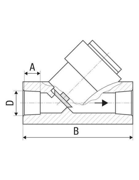 Обратный клапан ITAL PP-r 1003186 20 мм, пластик