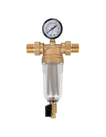 Самопромивний фільтр ITAL 1055576 3/4 дюйми з манометром