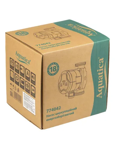 Циркуляційний насос Aquatica GPA25-4/130 III 774042, 130 мм, енергозберігаючий, з гайками