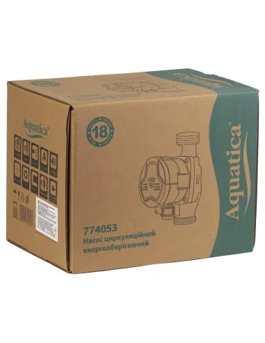 Циркуляційний насос Aquatica GPA25-6/180 III 774053, 180 мм, енергозберігаючий, з гайками
