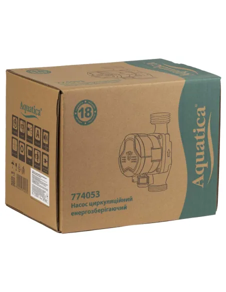 Циркуляційний насос Aquatica GPA25-6/180 III 774053, 180 мм, енергозберігаючий, з гайками