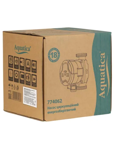 Циркуляційний насос Aquatica GPA25-8/130 III 774062, 130 мм, енергозберігаючий, з гайками