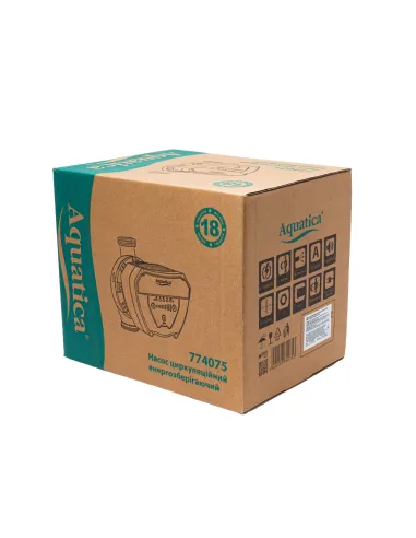 Циркуляционный насос Aquatica GPA25-8/180 IV 774075, 180 мм, энергосберегающий, с гайками