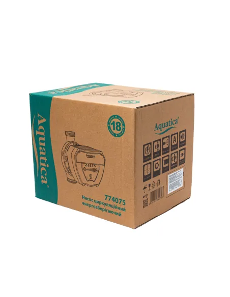 Циркуляційний насос Aquatica GPA25-8/180 IV 774075, 180 мм, енергозберігаючий, з гайками