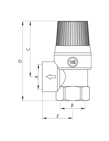 Запобіжний клапан Koer KR.1260 1.5 Bar