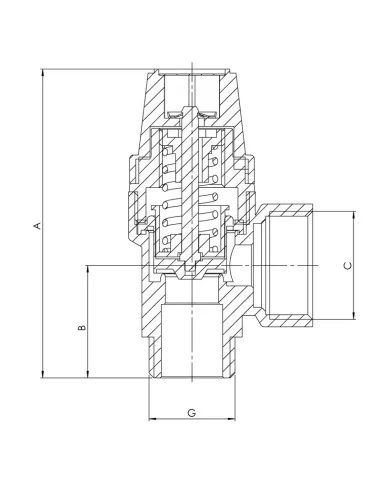 Запобіжний клапан Koer KR.1261 ВН 3 Bar
