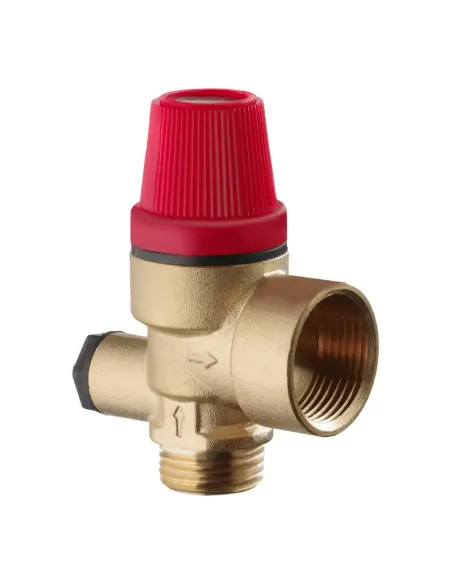 Запобіжний клапан Koer KR.1262 ВН 3 Bar з виходом для підключення манометра