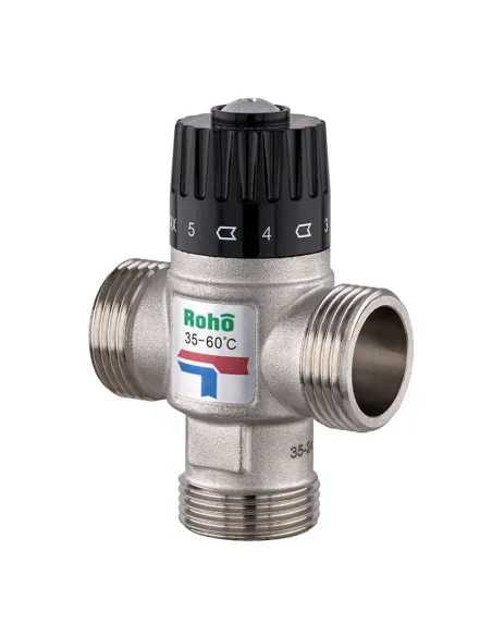 Клапан триходовий Roho R1207-100 - 1 дюйм, термостатичний