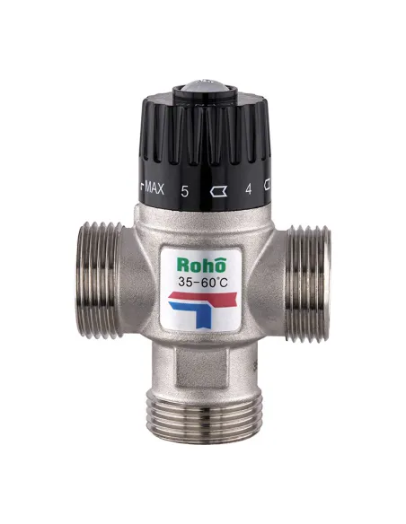 Клапан триходовий Roho R1207-100 - 1 дюйм, термостатичний