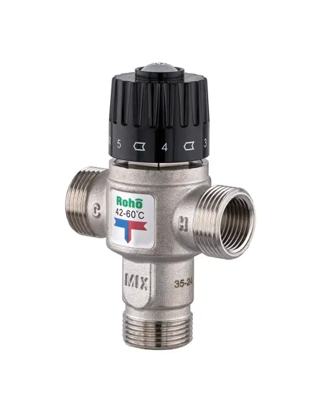 Клапан трехходовой Roho R1208-075 - 3/4 дюйма, термостатический