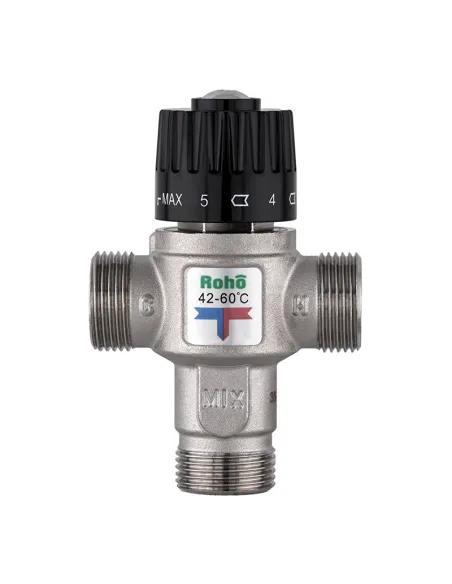 Клапан триходовий Roho R1208-075 - 3/4 дюйми, термостатичний.