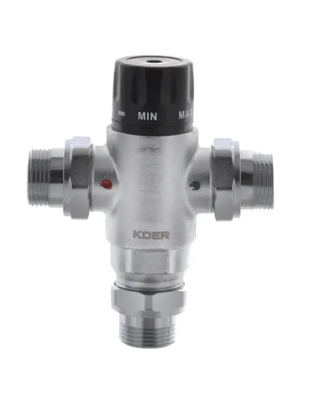 Клапан триходовий Koer KR.1258 - 1 дюйм, термостатичний