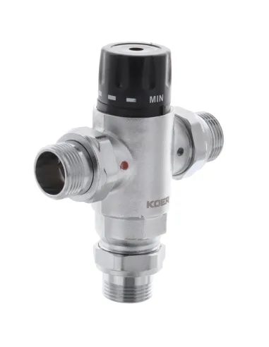 Клапан триходовий Koer KR.1258 - 1 дюйм, термостатичний