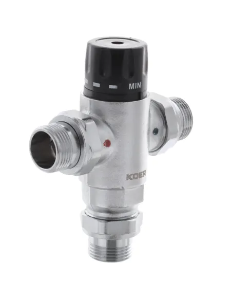 Клапан триходовий Koer KR.1258 - 1 дюйм, термостатичний