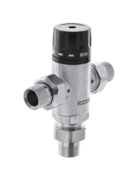 Клапан трехходовой Koer KR.1258 - 3/4 дюйма, термостатический