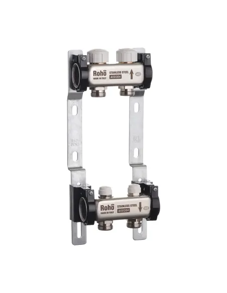 Колектор для теплого пола Roho R805-02 2 выхода, с термостатическими клапанами