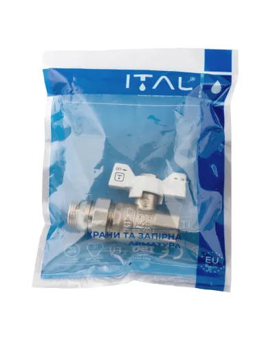 Кран шаровой с американкой ITAL 1055568 1/2 дюйма