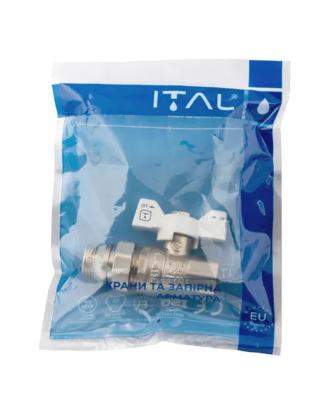 Кран шаровой с американкой ITAL 1055568 1/2 дюйма