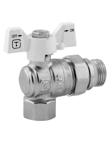 Кран шаровой с американкой ITAL 1055570 1/2 дюйма, угловой