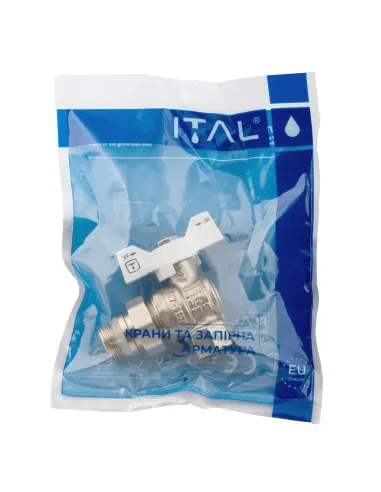Кран шаровой с американкой ITAL 1055570 1/2 дюйма, угловой