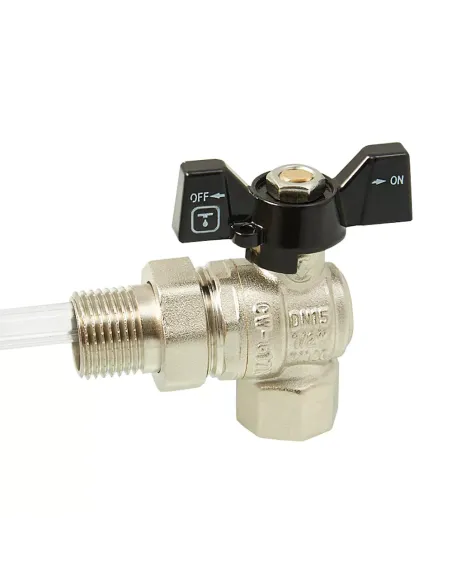 Кран шаровой с американкой ITAL PN40 1046063 1/2 дюйма, угловой