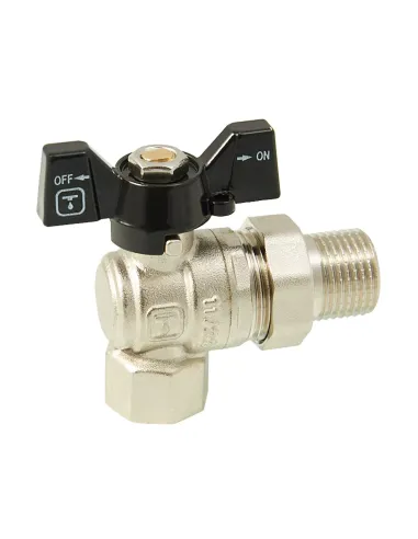 Кран шаровой с американкой ITAL PN40 1046063 1/2 дюйма, угловой