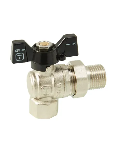 Кран шаровой с американкой ITAL PN40 1046063 1/2 дюйма, угловой