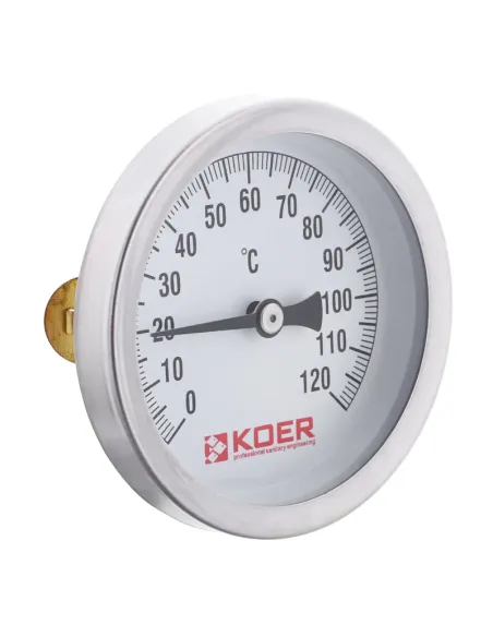 Термометр Koer KT.672A 63 мм, накладний із пружиною