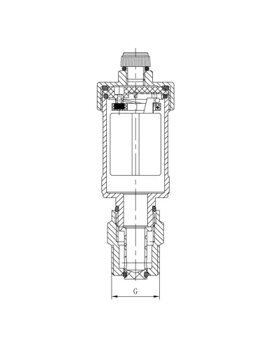 Повітровідвідник Koer KR.1244 - 1/2 дюйми, автоматичний з клапаном