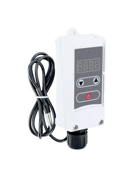 Терморегулятор электрический Koer KR.1355E, накладной, с выносной гильзой