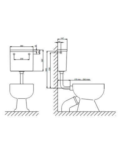 Бачок зливний для унітазу Cersanit Niagara (пластмаса) купити у Дніпрі та Києві - ціна від КТУ