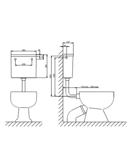 Бачок зливний для унітазу Cersanit Niagara (пластмаса) купити у Дніпрі та Києві - ціна від КТУ