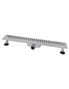 Душевой линейный трап ITAL IT02-FT09/600 Brushed nickel, комбинированный затвор