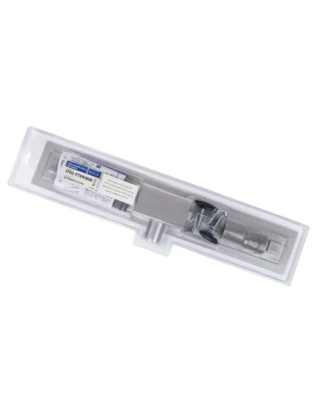 Душовий лінійний трап ITAL IT02-FT09/800 Brushed nickel, комбінований затвор