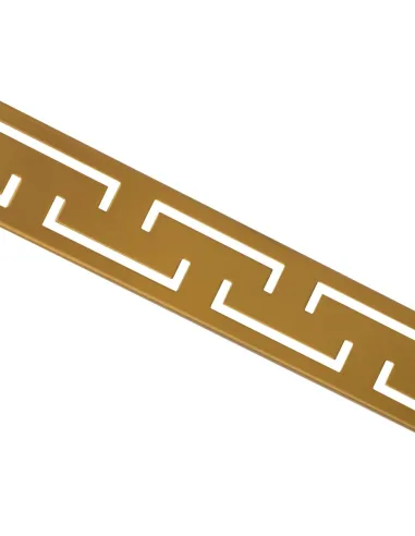 Душовий лінійний трап ITAL IT02-FT18/700 Brushed Gold, комбінований затвор