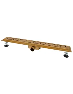 Душевой линейный трап ITAL IT02-FT18/800 Brushed Gold, комбинированный затвор