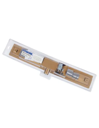 Душовий лінійний трап ITAL IT02-FT18/800 Brushed Gold, комбінований затвор