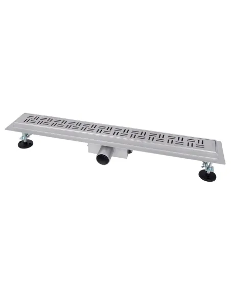 Душовий лінійний трап ITAL IT02-FT20/600 Brushed nickel, комбінований затвор