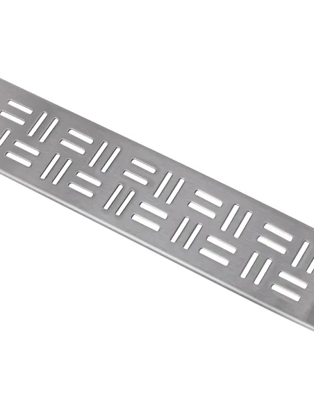 Душовий лінійний трап ITAL IT02-FT20/600 Brushed nickel, комбінований затвор